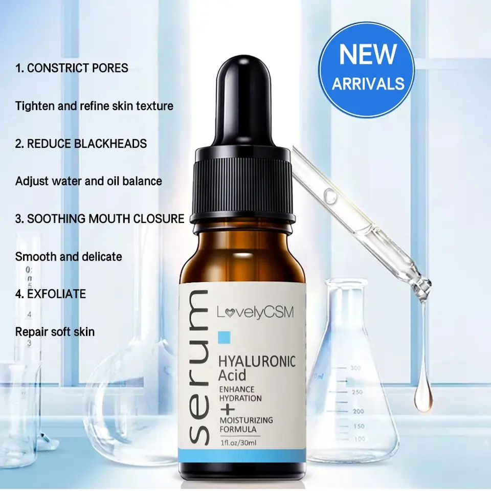 Alpha Omega Vitality pure hyaluronic acid serum for enhanced hydration and skin smoothing